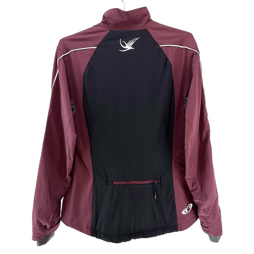 SALOMON Women's Full Zip Soft Shell‎ Nylon Jacket • Large • Burgundy, maroon - Picture 4 of 10